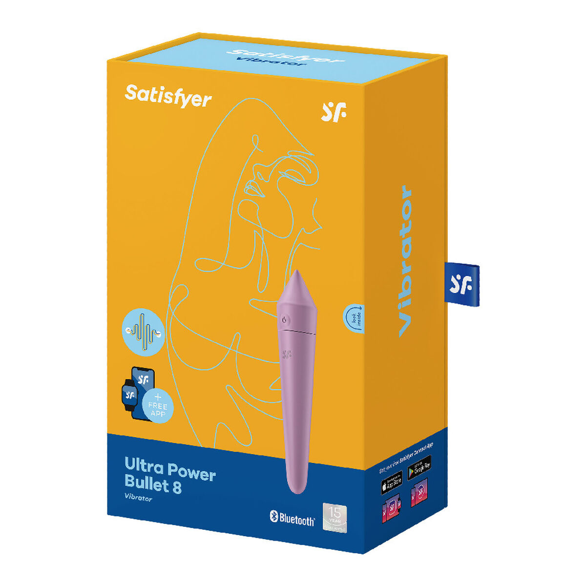Vibrator Metek Ultra Power Satisfyer 8 Lila